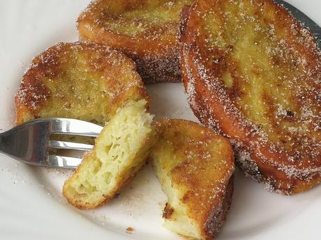 TORRIJAS DE BATICATE CON Y SIN MIEL (plátano y aguacate)