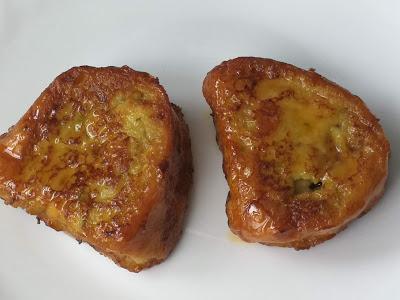 TORRIJAS DE BATICATE CON Y SIN MIEL (plátano y aguacate)