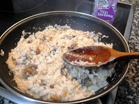 Risotto de setas sin lactosa Risotto de setas sin lactosa