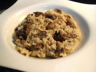 Risotto de setas sin lactosa