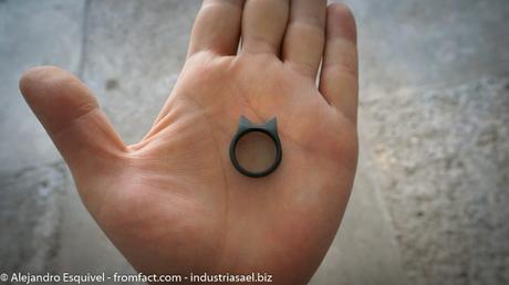 Le hice un Anillo a mi novia para el 14 de febrero anillo defensa personal negro