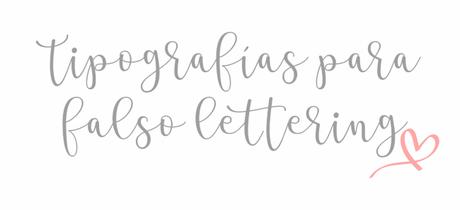 Tipografías lettering para ordenador