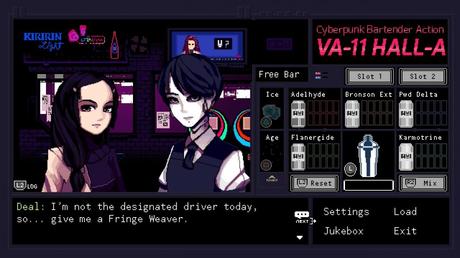 VA-11 Hall-A confirma su llegada a Playstation 4
