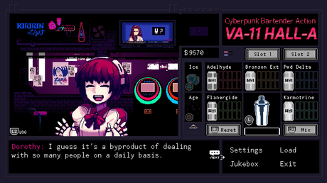 VA-11 Hall-A confirma su llegada a Playstation 4
