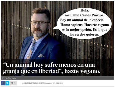 RESPUESTA AL ARTÍCULO: “Un animal hoy sufre menos en una granja que en libertad”