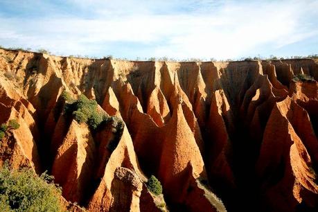 Sintiendo en la nuca el aliento de la muerte - : Las cárcavas del Pontón de la Oliva