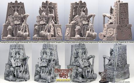 Estatua del Rey Enano de Ready2Print de Avatars of War