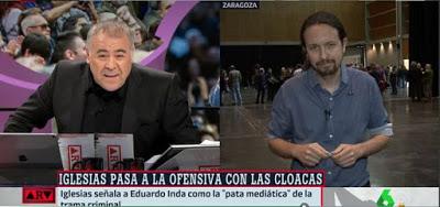 Rapapolvo en directo de Iglesias a Ferreras, en la Sexta.