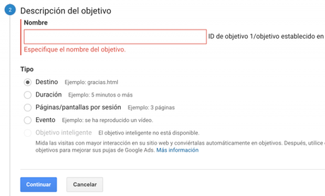 Aprende cómo configurar tus objetivos en Google Analytics