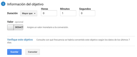 Aprende cómo configurar tus objetivos en Google Analytics