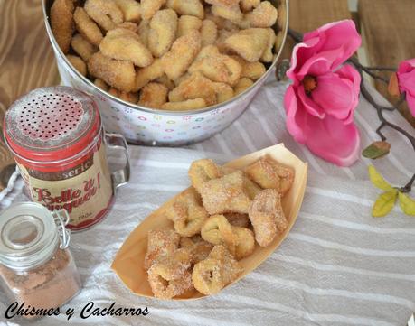 Pestiños con azúcar y canela