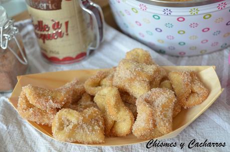 Pestiños con azúcar y canela