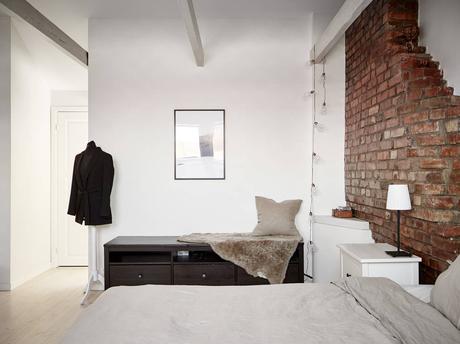 Viste el frente de cocina con ladrillo visto. Viste el frente de cocina con ladrillo visto.