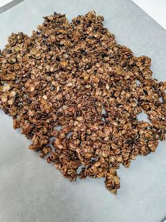 Granola casera con chocolate y chía Granola casera con chocolate y chía