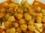 Receta fácil guisado garbanzos atún