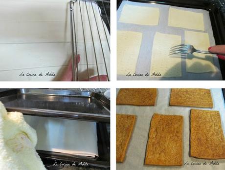 Milhojas de fresón, con nata a la vainilla Milhojas de fresón, con nata a la vainilla