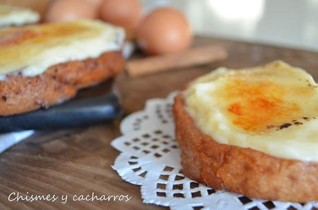 Torrijas con crema pastelera