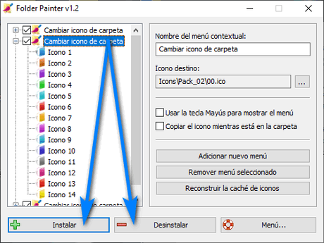 Cambia los iconos de tus carpetas a través del menú contextual con Folder Painter