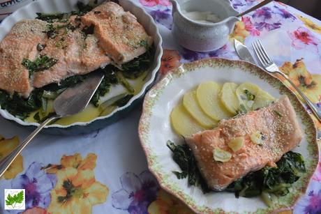 Salmón con Acelgas y Patatas: En Buena Onda