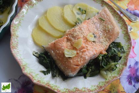 Salmón con Acelgas y Patatas: En Buena Onda