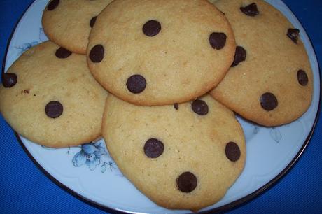 Tortas con pepitas de chocolate