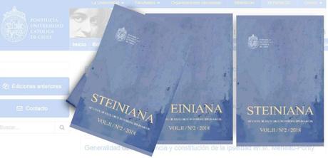 Nueva entrega de la revista Steiniana