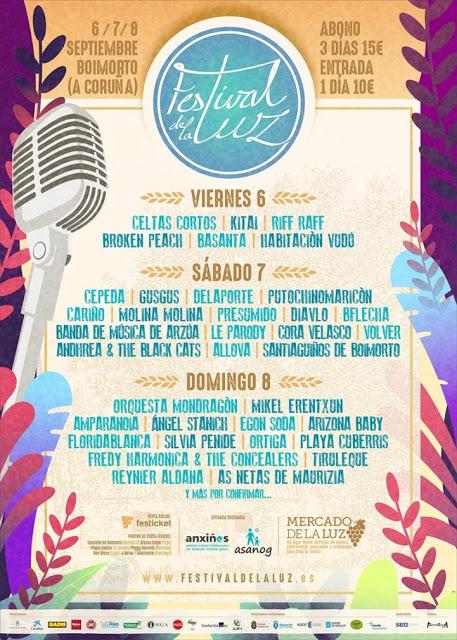 Festival de la Luz 2019: Orquesta Mondragón, Celtas Cortos, Mikel Erentxun, Amparanoia, Ángel Stanich, Kitai, Arizona Baby...