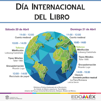 PREPARA SECRETARÍA DE CULTURA ACTIVIDADES PARA CELEBRAR EL DÍA INTERNACIONAL DEL LIBRO