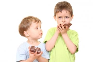 El chocolate y los niños