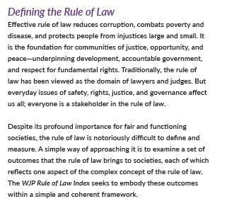 Miradas: Rule of law 2019. Estado d derecho