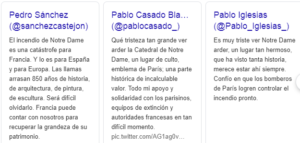 Notre Dame la catástrofe más emblemática de todos los tiempos
