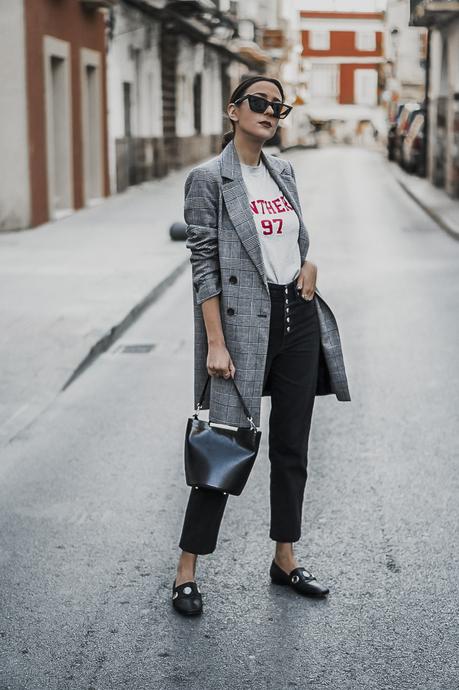 BASICOS DE PRIMAVERA : BLAZER PRÍNCIPE DE GALES + MOCASINES