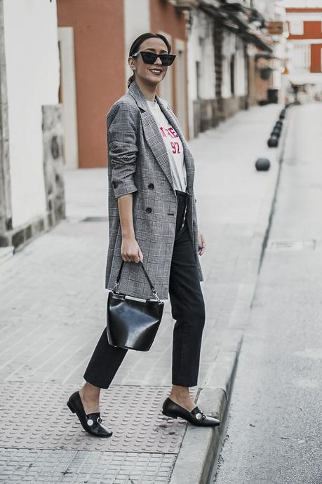 BASICOS DE PRIMAVERA : BLAZER PRÍNCIPE DE GALES + MOCASINES