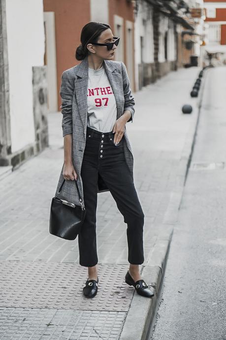 BASICOS DE PRIMAVERA : BLAZER PRÍNCIPE DE GALES + MOCASINES