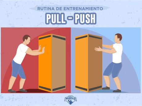 Las rutinas tirón-empuje (también conocidas como push-pul... Rutina Pull Push