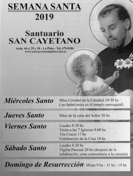 Santuario de San Cayetano La Plata. Semana Santa