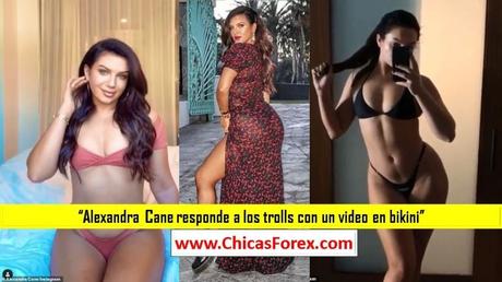 Alexandra Cane responde a los trolls con un video en bikini Alexandra Cane responde a los trolls con un video en bikini