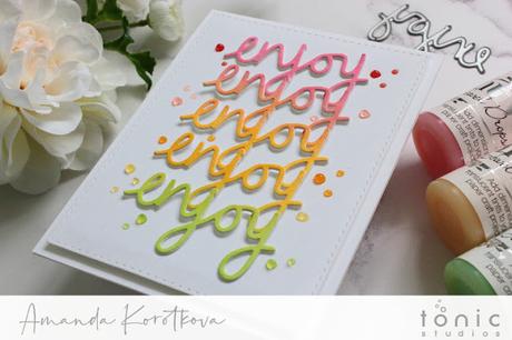 Rainbow Die Cuts with Tonic Studios