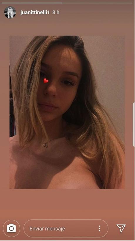 El destape de Juanita Tinelli: sorpresiva foto en las redes sociales El destape de Juanita Tinelli: sorpresiva foto en las redes sociales