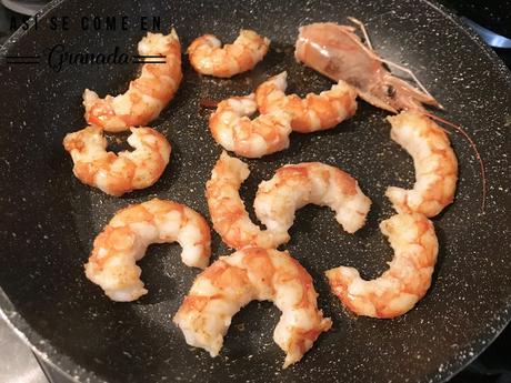 Gambas con pimentón Gambas con pimentón