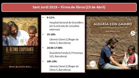 Si os apetece y podéis os espero para saludaros, charlar un rato y dedicaros el nuevo libro: Sant Jordi – Día del Libro