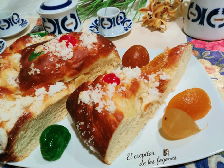 BUÑUELOS DE PLÁTANO Y COCO RALLADO trenza de pascua