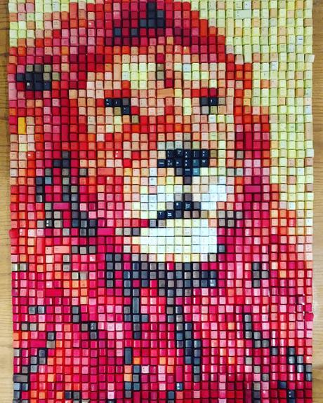 Mosaicos de teclas multicolores Mosaicos de teclas multicolores