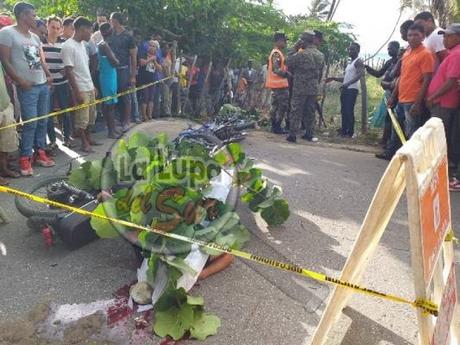 Dos personas muertas en choque de motocicletas en Enriquillo, Barahona.