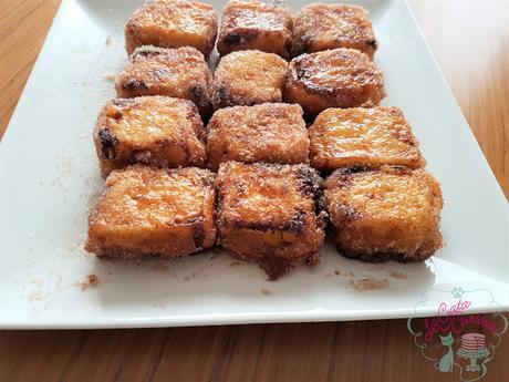 LECHE FRITA CON YEMAS DE HUEVO