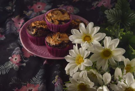 Muffins Veganos de Chocolate y Mantequilla de Cacahuete