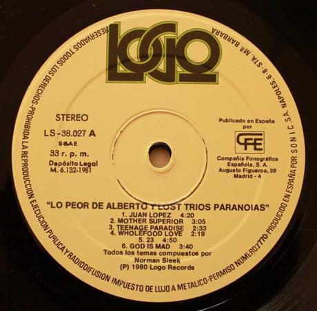 Alberto y lost trios paranoias - Lo Peor de... Lp 1981