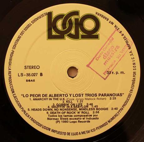 Alberto y lost trios paranoias - Lo Peor de... Lp 1981