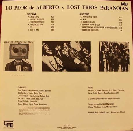 Alberto y lost trios paranoias - Lo Peor de... Lp 1981