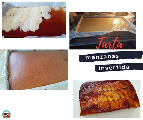 Tarta invertida de manzanas